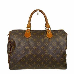 💚OFFERS?✅ Authentic Louis Vuitton SATCHEL BAG Speedy 35 028260M handbag